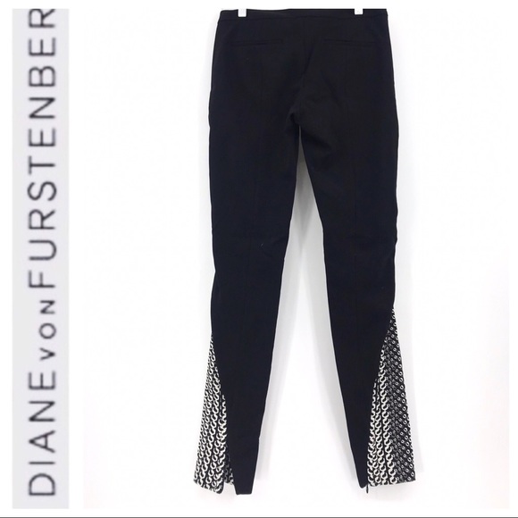 💕SALE💕 DVF Black White Addy Skinny Pants - Picture 2 of 8